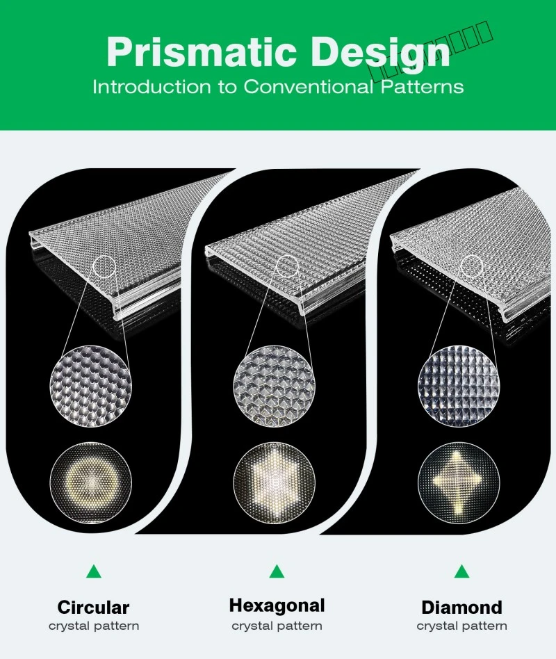 Akryl Anti-Green Extrusion Lampskärm