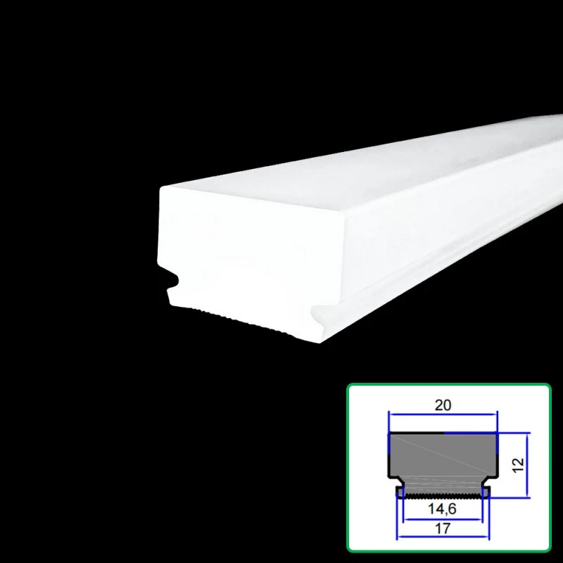 Akryl Diffuser Extrusion Lampskärm