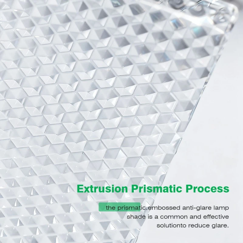 Akryl präglad extrudering lampskärm