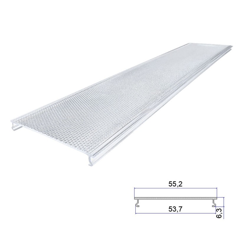 Polykarbonat Anti-glare extruderad lampskärm