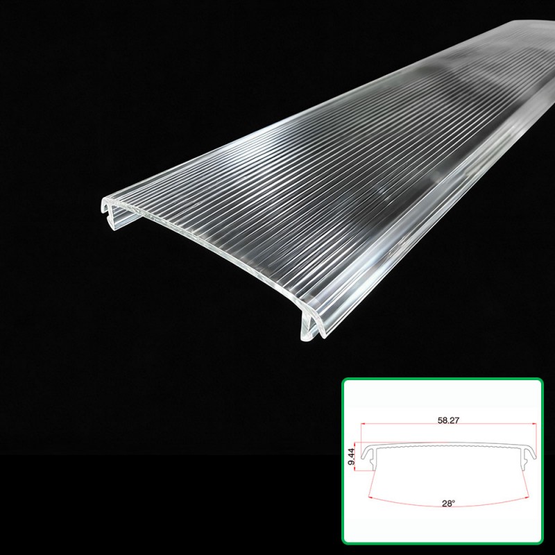 Polykarbonat Transparent Extruderad Lampskärm Polykarbonat Transparent Extruderad Lampskärm