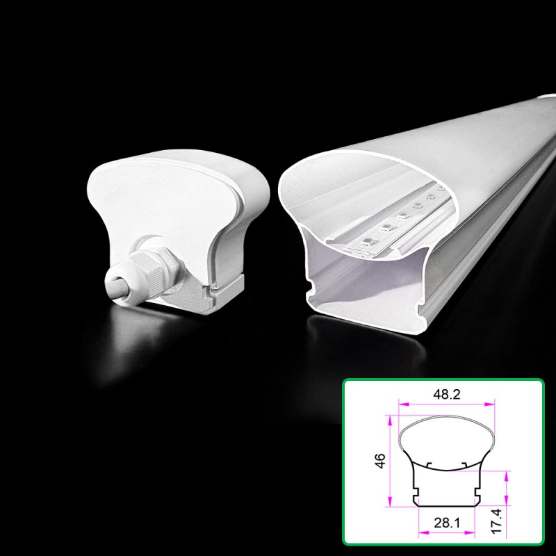 Polykarbonat tvåfärgad extruderad lampskärm Polykarbonat tvåfärgad extruderad lampskärm
