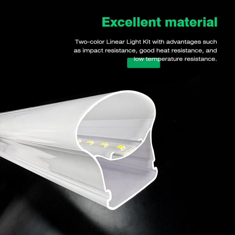 Polykarbonat tvåfärgad extruderad lampskärm